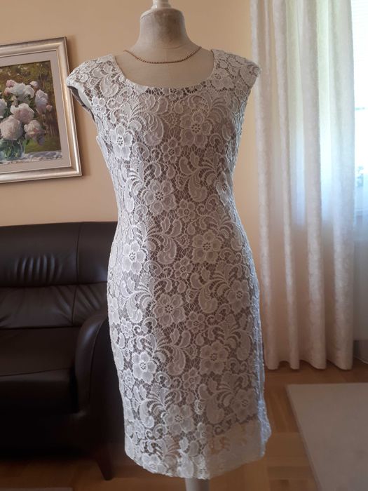 Sukienka koronkowa + bolerko, rozmiar M