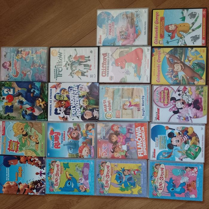 Sprzedam zestaw płyt dvd bajek