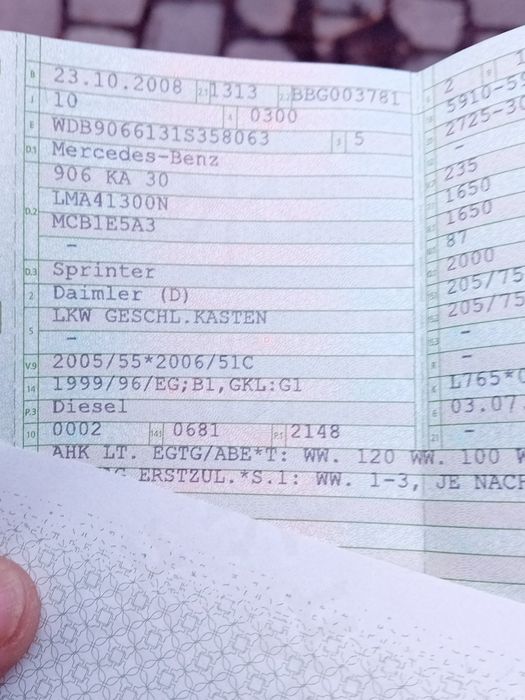 Sprinter 215 cdi 150 KM automatic