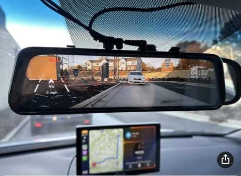 ТОПціна! ЗЕРКАЛО H90+Карта32гБ відеореєстратор ЖК"10" 2камери1920х1080