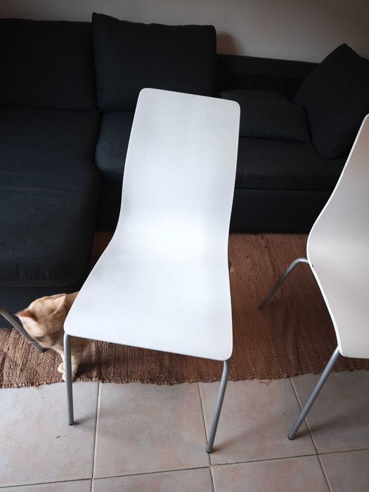 6 cadeiras brancas MARTIN IKEA