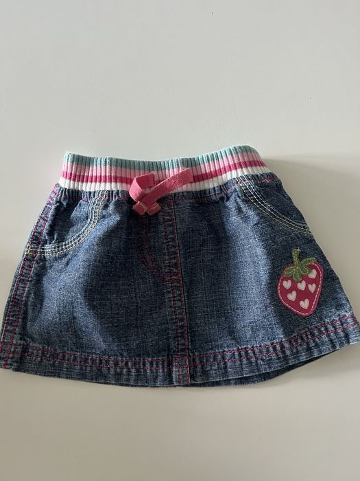 Spódniczka mini jeansowa dżinsowa George 56-62 cm 0-3 mca