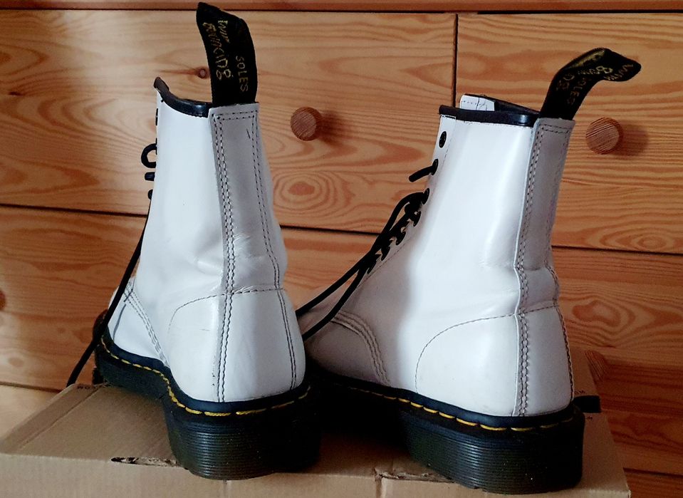 Dr Martens, glany, białe, 39