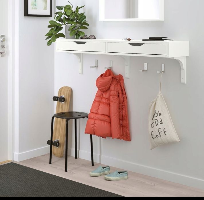 IKEA ALEX szafko  półka z szufladami, biały matt