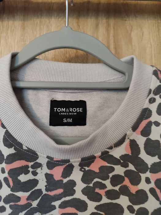 Bluza różowo-szara panterka Tom&Rose rozm. S/M