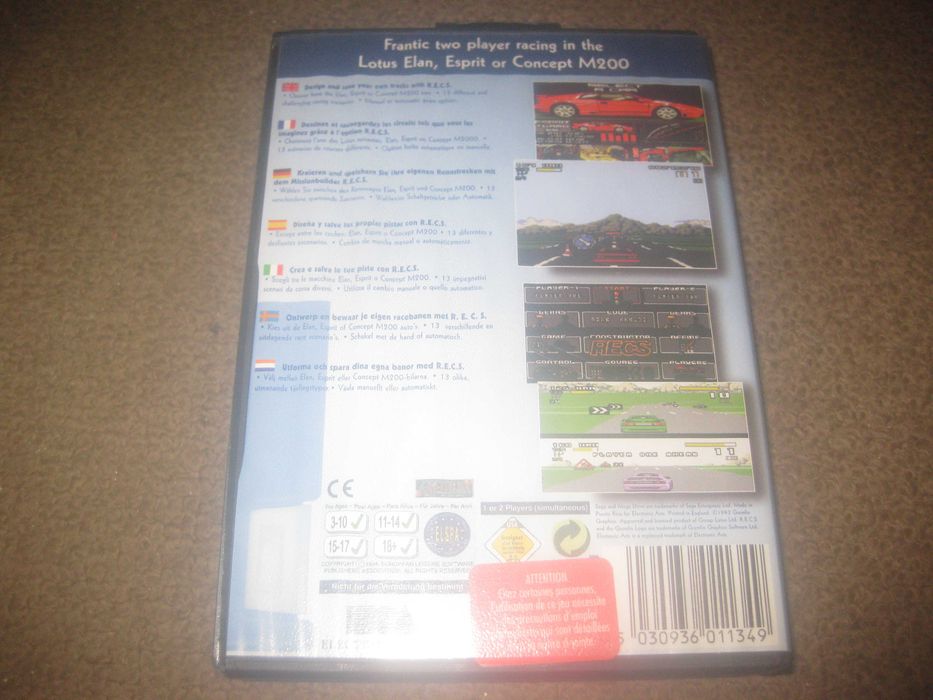 Jogo "Lotus II" para Sega Mega Drive/Completo!