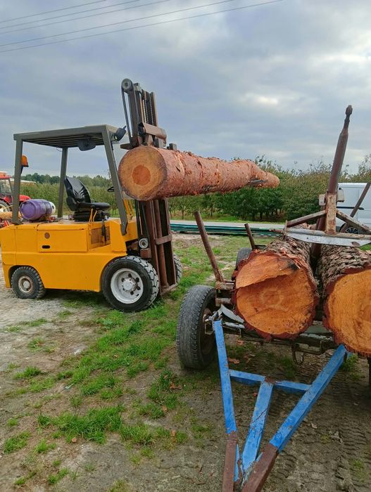 Wózek widłowy Fenwick duże koła mocny lpg  wózek terenowy