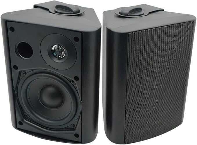 Sistema de altifalantes externos, com excelente qualidade de som