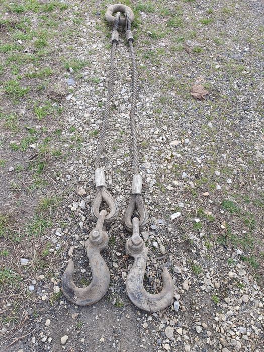 Zawiesie linowe dwu ramienne