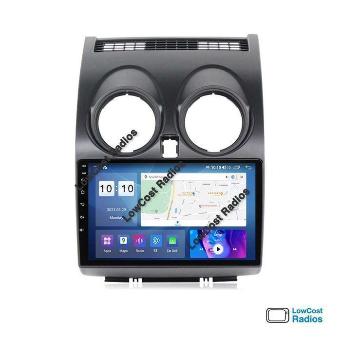 *(NOVO) Rádio 2DIN 9" Nissan QASHQAI J10 (2006 a 2014) • Android 15 | CARPLAY • ANDROID AUTO