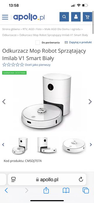 Robot , odkurzacz , mop firmy