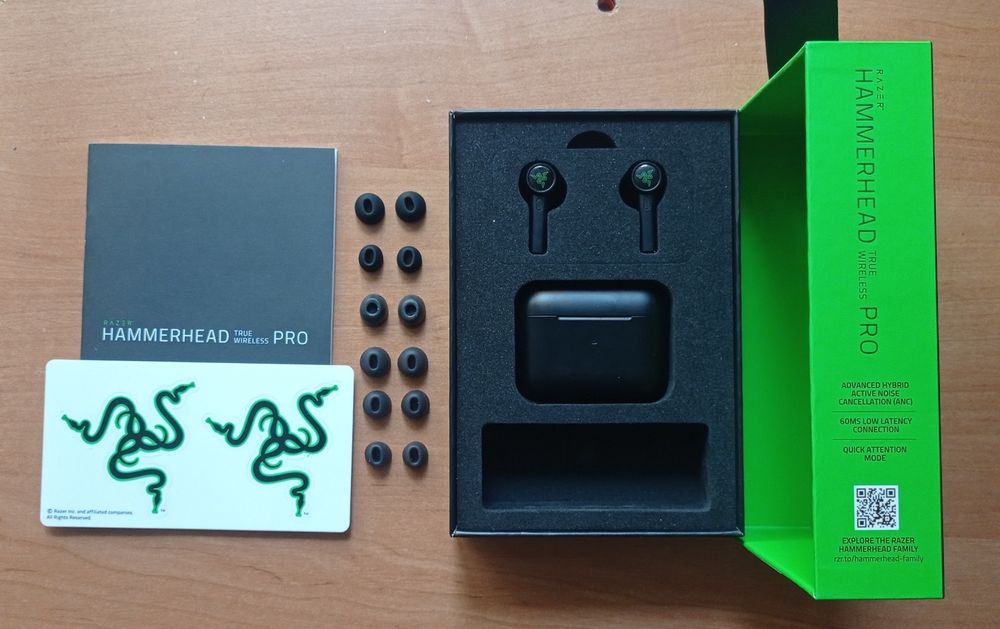 Наушники Razer hammerhead true wireless pro