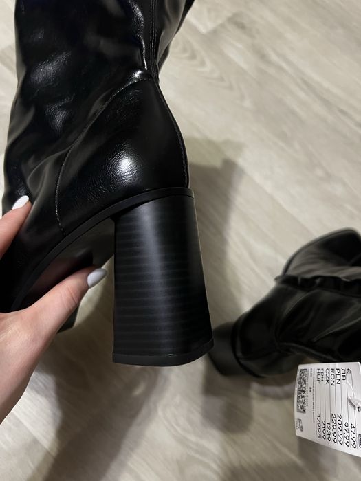 Нові ботинки сапожки на каблуку h&m ботильони