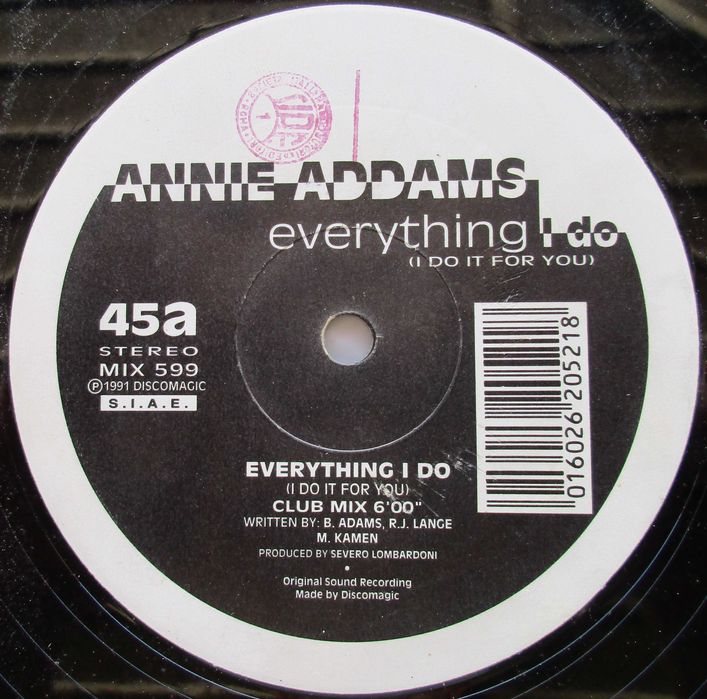 Annie Addams - - - - - Everything I Do - - - - - Maxi Single