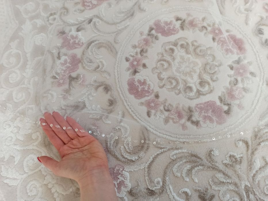 NOWY długi welon katedralny 2.5m 3m tiul jedwabny