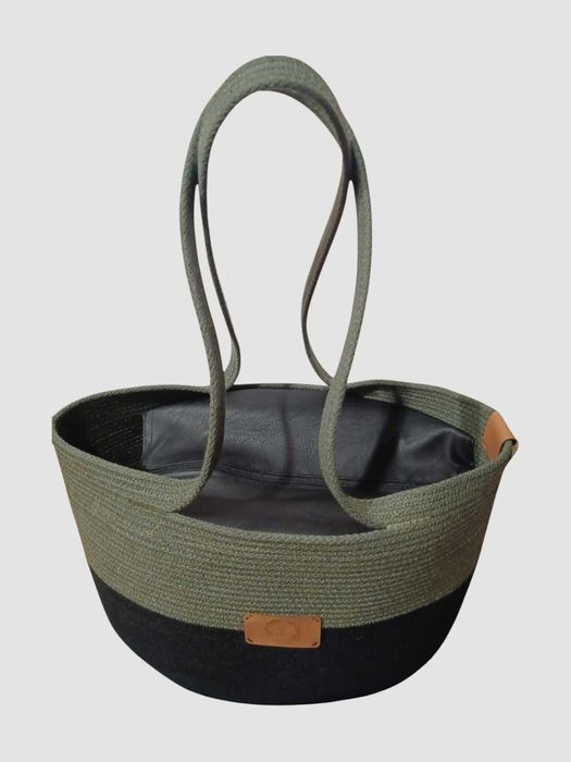 Ręcznie robiona torebka ze sznurka – boho, eco, nowa