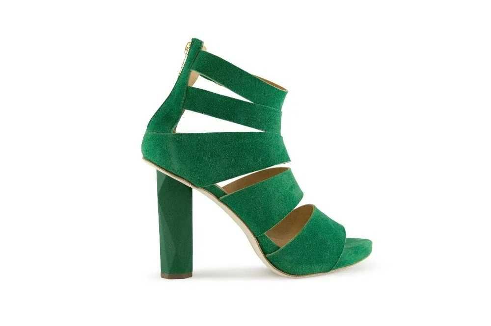 Sandálias verdes elegantes Guava
