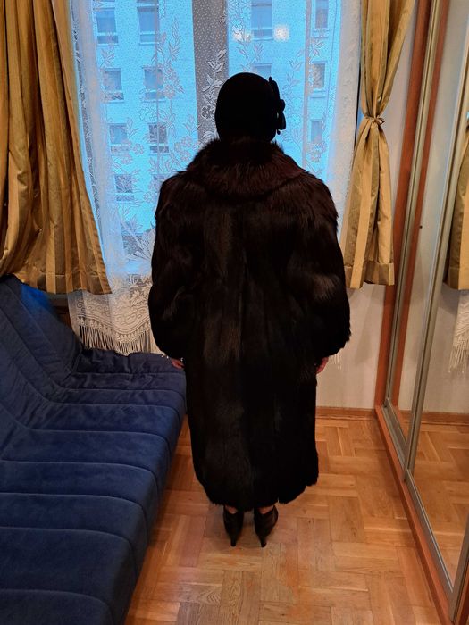 Damskie futro z naturalnego lisa