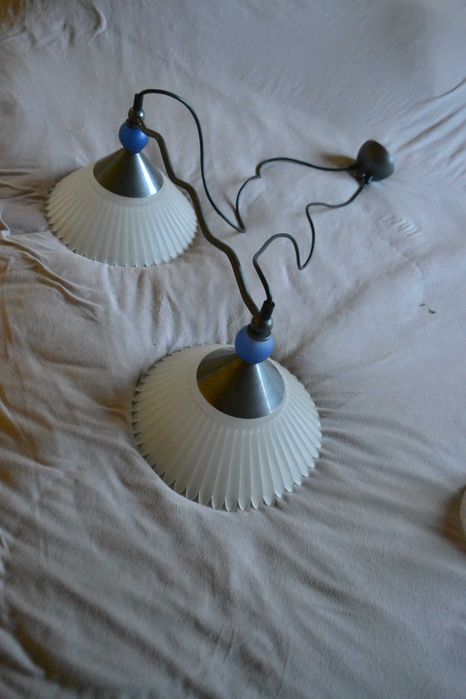 Lampa  wisząca, podwójna, lampa nad stół,klosze szkło