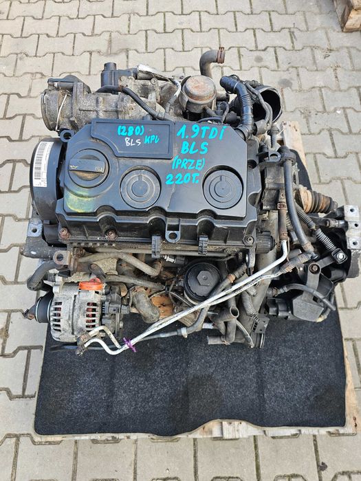 Volkswagen Audi Skoda Silnik KPL 1.9 TDI Kod Silnika BLS 220000KM
