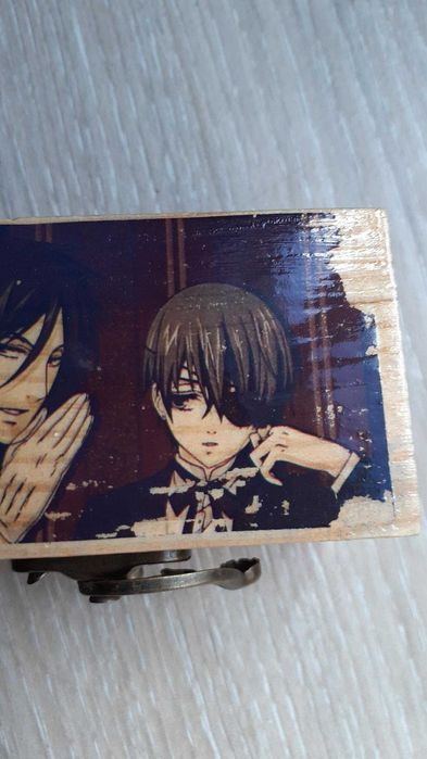 Caixa madeira Black Butler Sebastian Michaelis Ciel Phantomhive anime