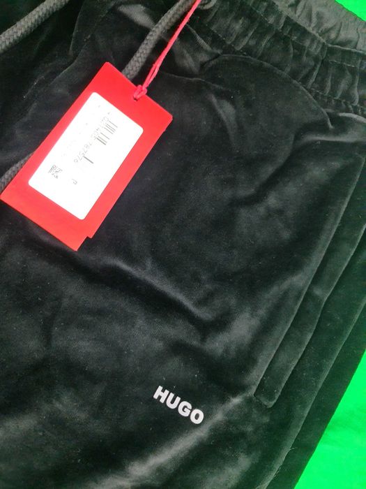 Sklepowe Spodnie meskie Ultra Premium Ralph Boss welur OUTLET