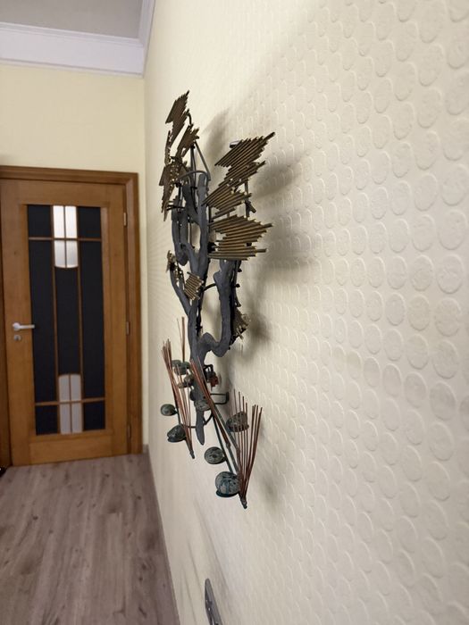 Скульптура панно «Бонсай» з теплим підсвічуванням