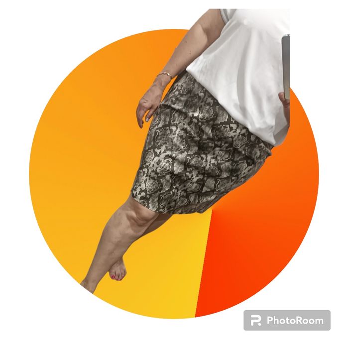 Юбка новая экокожа  питон