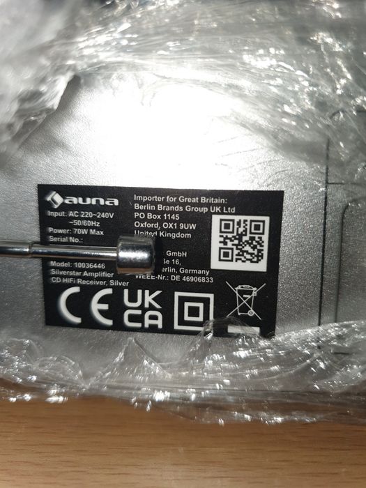 Стереоусилитель ресивера Auna HiFi CD