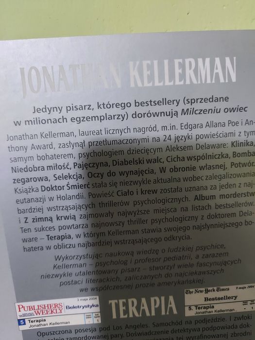 Jonathan Kellerman Terapia