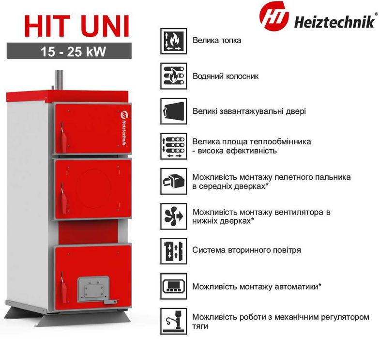 Твердопаливний котел 10/15/20/25/30/35/40/45/50/60 кВт котел на дровах