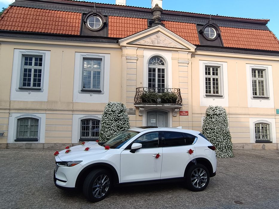 Auto do ślubu MAZDA CX-5 SUV biała perła