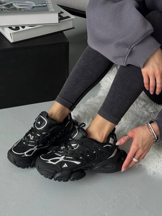 Adidas Vento XLG Deluxe Black White трендові кросівки на платформі