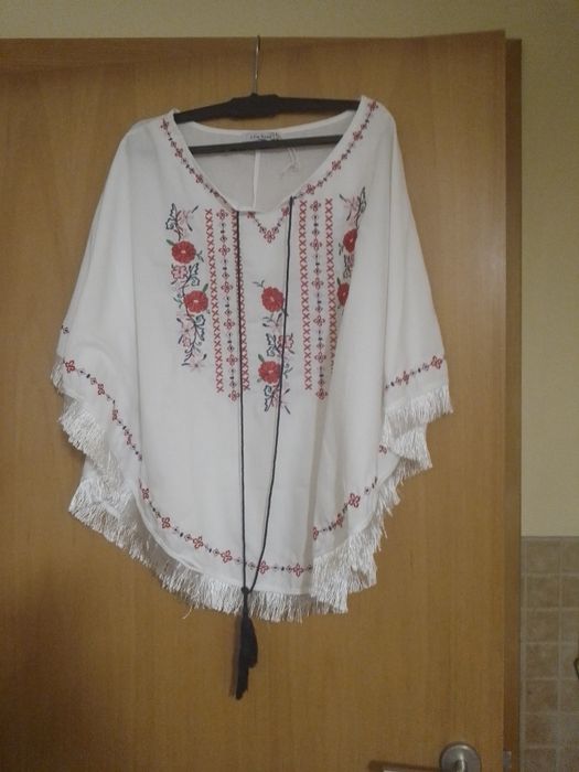 Túnica quimono bordada