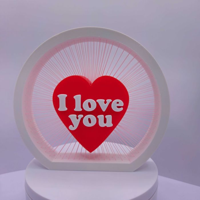 Dia dos namorados Coração Suspenso 3D