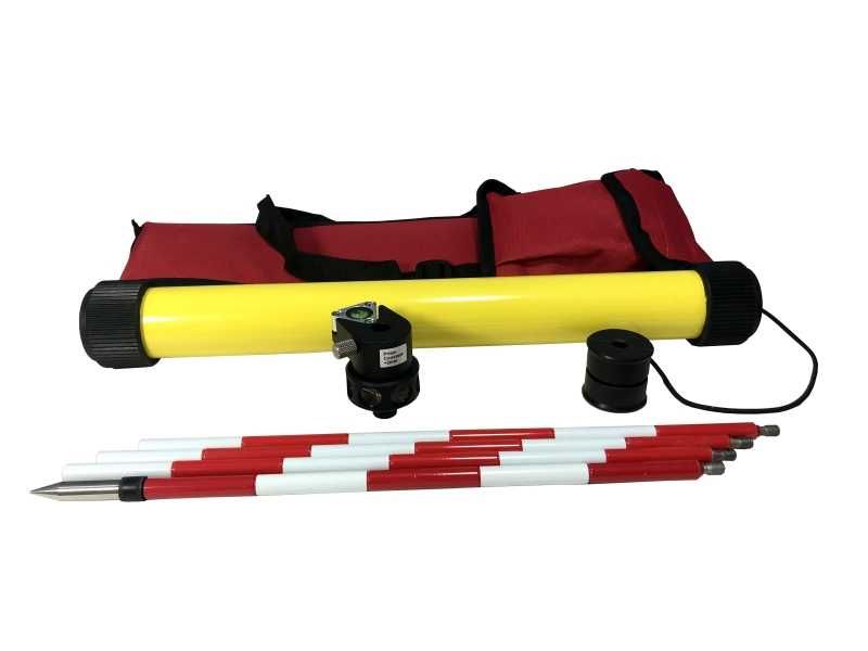 Mini pryzmat 360 przesuwny z tyczkami (Trimble, Leica)