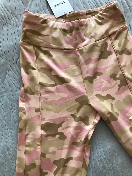 Legginsy CROPP getry moro kamuflaż xs 34
