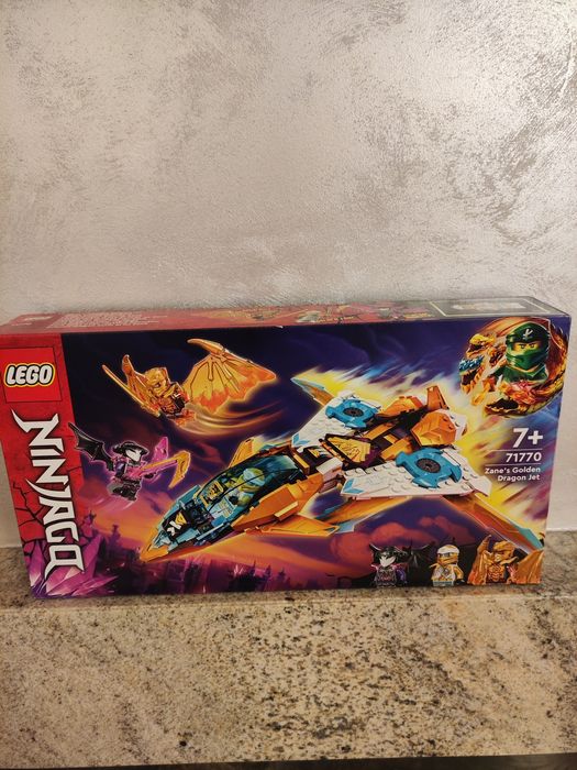 Zestaw LEGO Ninjago - Złoty smoczy odrzutowiec Zane’a 71770