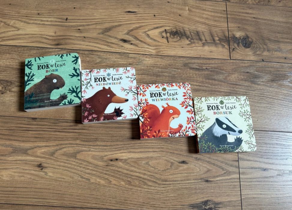 Zestaw Rok w Lesie Bóbr Niedzwiedź Wiewiórka Borsuk