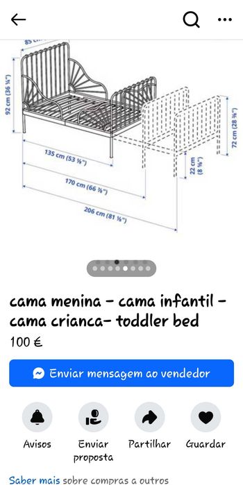 Vende se cama de menina super amorosa