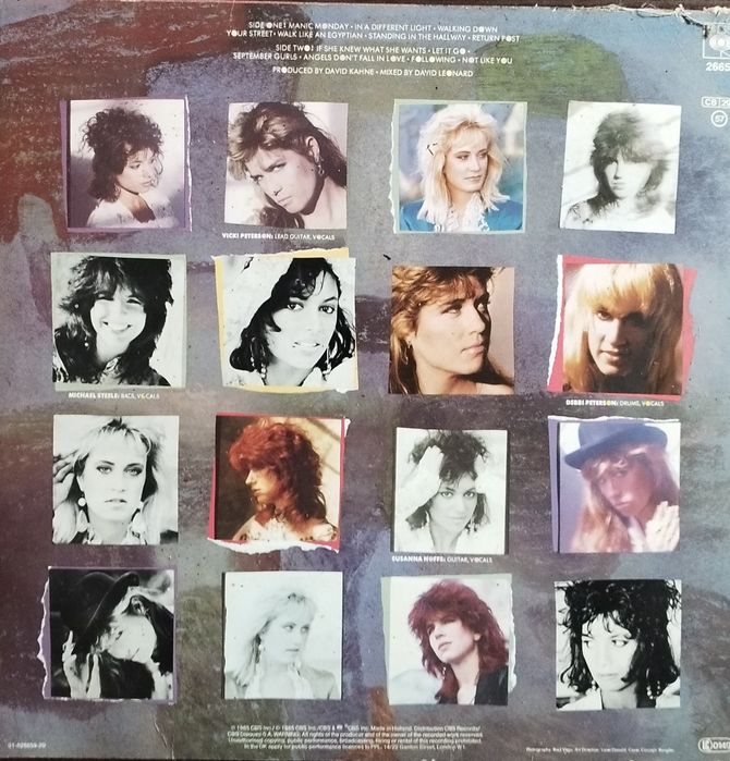 Bangles Different Light WINYL LP 1985 Walk Like an Egyptian Manic Mond