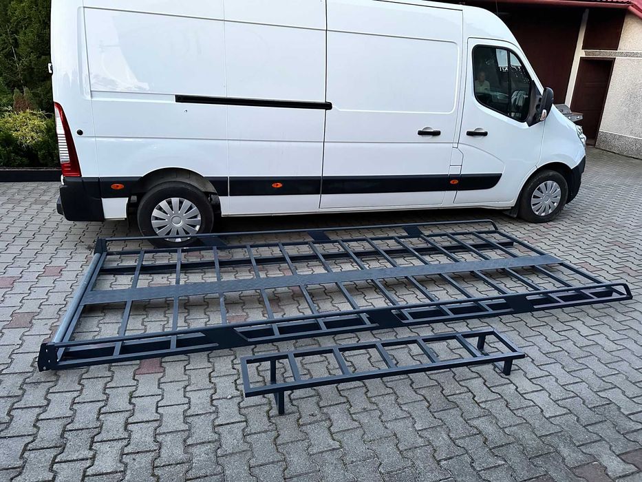 Bagażnik dachowy z rolką, platforma z drabiną do Renault Master L3H2