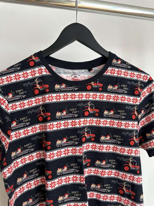 Granatowa męska koszulka świąteczna T-shirt święta basic M 48 House