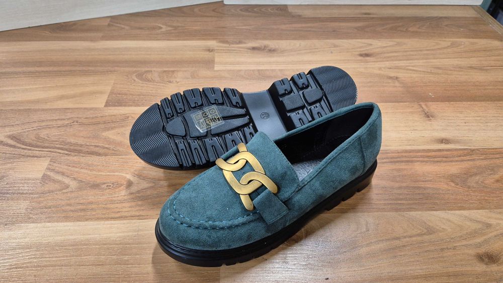 Półbuty damskie zielone r 38 nowe