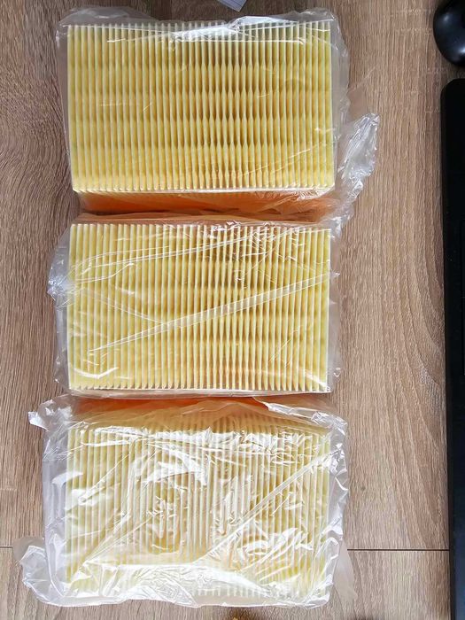 McFilter 3 filtry odpowiednie do Kärcher WD4, WD5, WD6, MV4, MV5, MV6