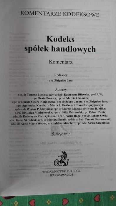 Ksh jara komentarz + materiały do egzaminu