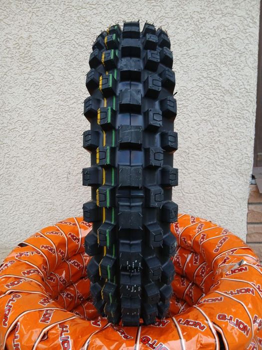 Мото резина 120/90-16 G-Lion желто зеленая полоска