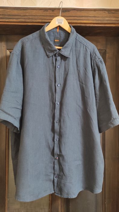 Рубашка лляна Boss розмір 4XL
