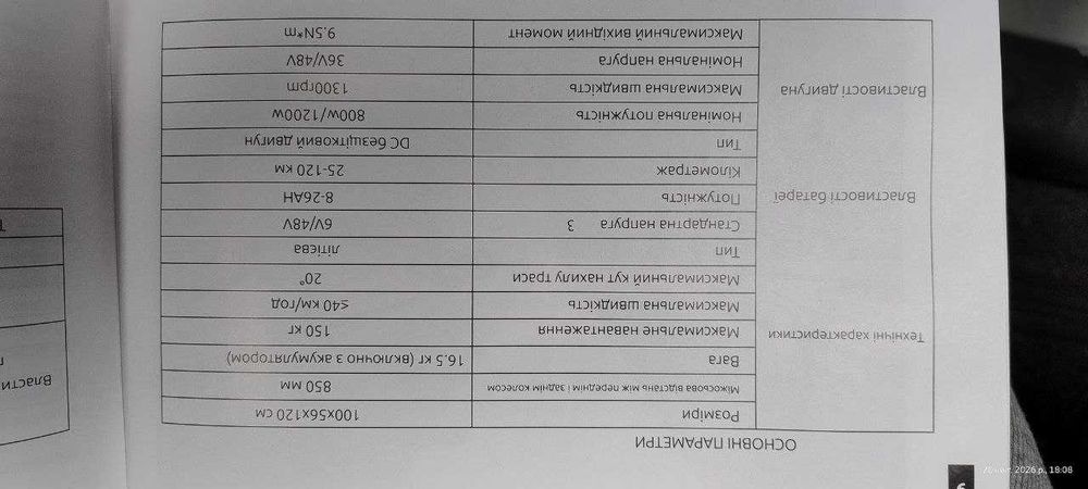 Самокат електричний 50км/ч