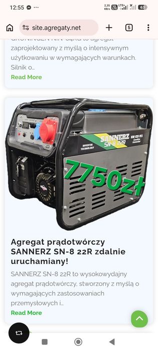 Sprawdź agregat prądotwórczy